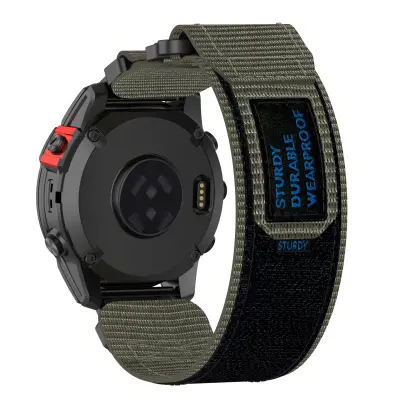22mm Remen za sat za Garmin Quatix 7 Pro/FeniX/Fenix 6/Fenix 5 Veličina M Najlon Siva