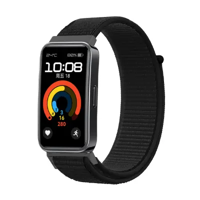 Najlonska narukvica za Huawei Band 9 / Huawei Band 8 Crna