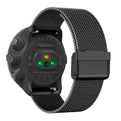 Remen za sat od nehrđajućeg čelika za Suunto 9 Baro/7/d5/Spartan Crna