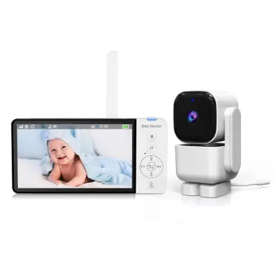 Pametni video monitor s 5-inčnim LCD zaslonom i 720P HD kamerom Bijela