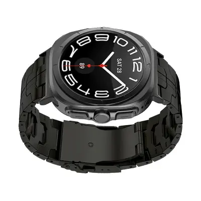 Titanijski remen (Iron Man Edition) za Samsung Galaxy Watch 7 Ultra 47mm Crna