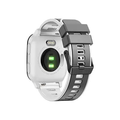 Silikonski remen za sat za Garmin Venu 2 seriju Bijela+Siva