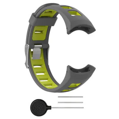 Silikonski remen za sat Suunto Quest\/M1\/M2\/M4\/M5 Siva+Zelena