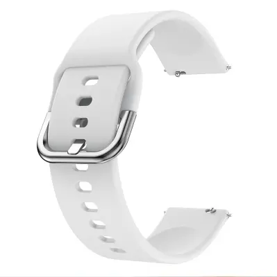 20 mm silikonski remen za sat za Garmin Forerunner 55 Garmin Vivoactive 3 Bijela