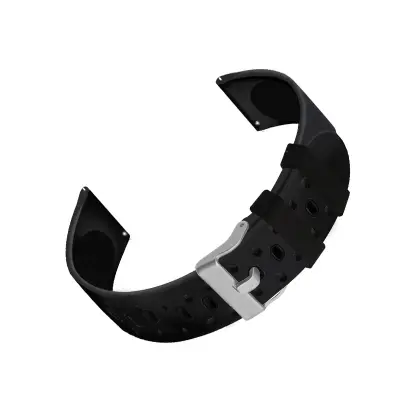 Silikonski remen za sat za Garmin Venu 2 Plus i Garmin 245, Samsung Galaxy, Huawei Watch Crna
