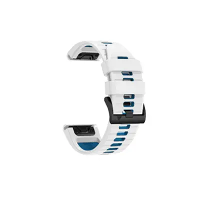 Silikonski remen za sat za Garmin Fenix seriju Bijela + Plava