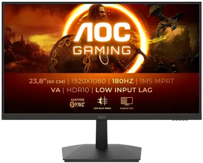 Monitor 24" AOC 24G15N2, VA, FHD, 180Hz, 1ms