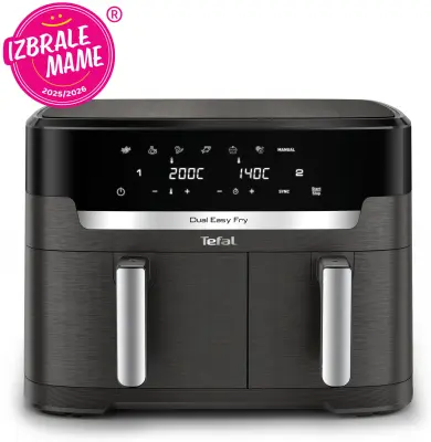 Friteza na vrući zrak Tefal EY942HE0 Dual Easy Fry Coal*