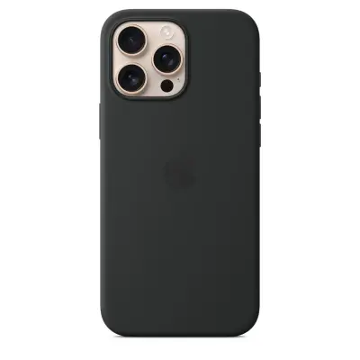 Apple iPhone 16 Pro silicone case with MagSafe Black