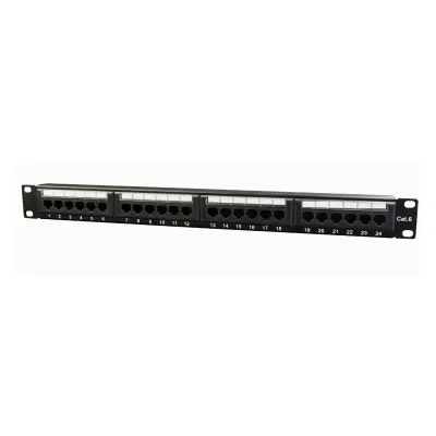 CAT6 patch panel s 24 porta, 1U