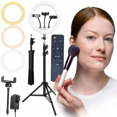 150W LED prstenasto selfie svjetlo 33cm + tronožac 220cm i daljinski upravljač