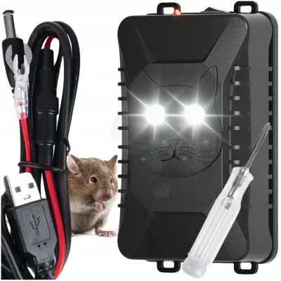 12V automobilski ultrazvučni LED tjerač mačaka i glodavaca
