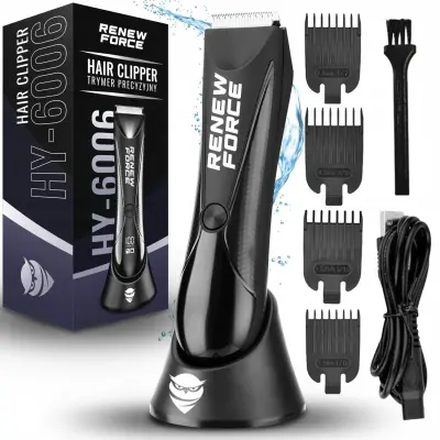Set LCD vodootporni aku. brijač i šišač za kosu i bradu LCD trimer USB