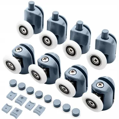 8x PVC + inox zamjenski kotači za tuš kabinu