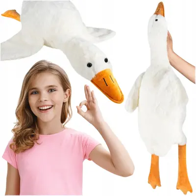 XXL dječja plišana igračka guska 90 cm