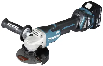 Makita DGA515RTJ akumulatorska kutna brusilica, 125 mm, uključujući 2 baterije, uključujući punjač, 18 V, 5 Ah
