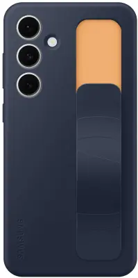 Silikonska maska s remenom za Samsung Galaxy S24 FE plavo crna EF-GS721CNEGWW
