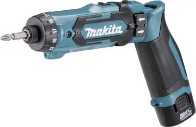 Makita DF012DSE sklopivi bežični odvijač/bušilica 7,2 V 1,5 Ah Li-Ion, uključujući 2 baterije, uključujući punjač, uključujući torbicu za nošenje