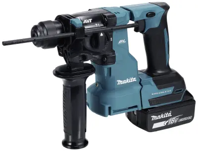 Makita DHR183RTWJ bežični kombinirani udarni čekić za SDS-PLUS 18V/5.0 Ah, 2 baterije + DX16 usisivač prašine u MAKPAC Makita DHR183RTWJ
