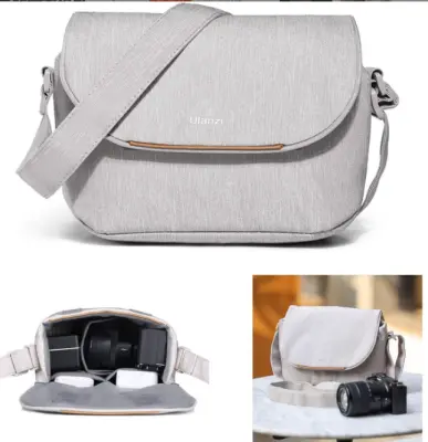 Nova moderna Oxford torba za fotoaparat za DSLR i Mirrorless fotoaparate Siva