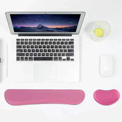 Ergonomska podloga za miš s osloncem za zapešće Ružičasta