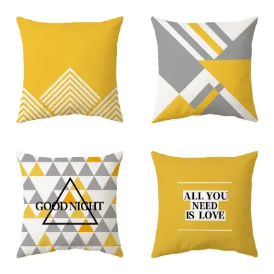 Set od 4 dekorativne geometrijske navlake za jastuke