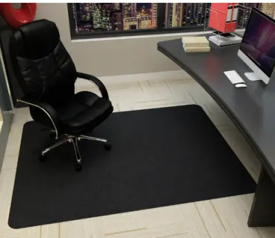 Podloga za uredsku stolicu za tvrdi pod, 120x90 cm Protuklizna podloga Crna