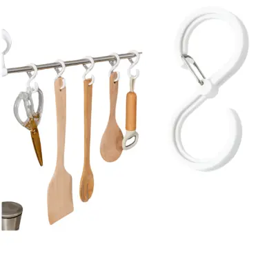 Set od 8 S-kuka za kuhinju, kupaonicu i ormare
