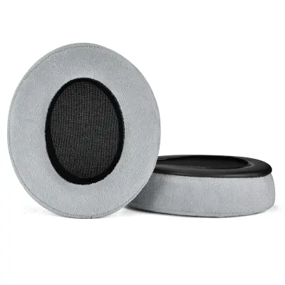 Set od 2 brušena jastučića za uši od memorijske pjene za Logitech G Pro X Siva