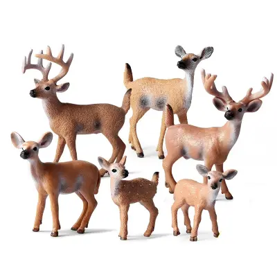 Set figurica šumskih životinja od 6 komada Višebojno