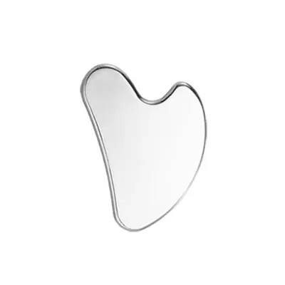 Gua Sha alat za masažu lica srebrna