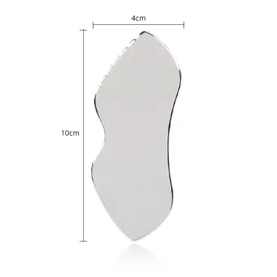 Gua Sha alat za masažu lica srebrna