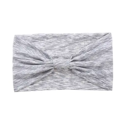 Mekana traka za glavu, Yoga turban, 3 komada Crna + svijetlo siva + tamnoplava