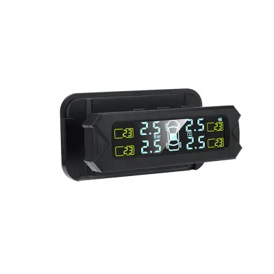 Solarni TPMS sustav za nadzor tlaka u gumama Crna