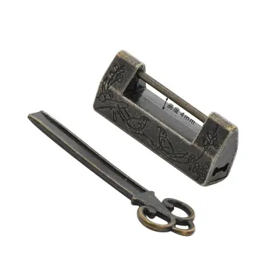Starinski lokot - Vintage lokot od legure cinka Brončana