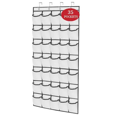 Zidni organizator s 35 džepova Bijela