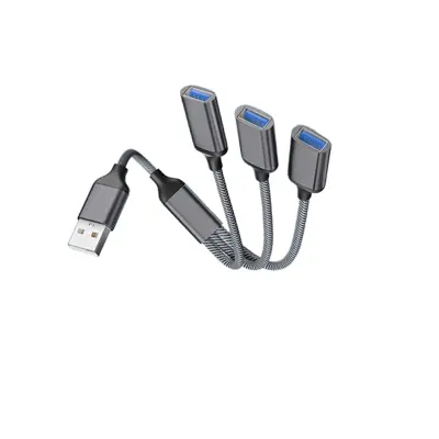 USB na 3-portni USB razdjelnik Siva