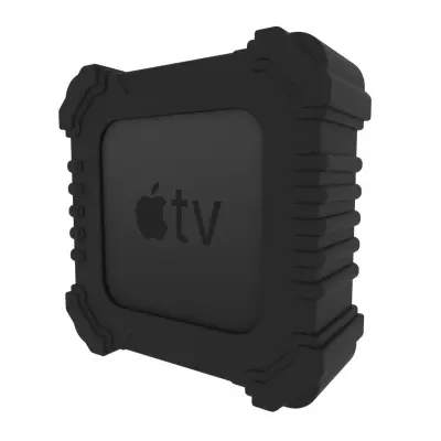 Zaštitna silikonska futrola za Apple TV 4K daljinski upravljač Crna