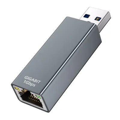 USB 3.0 Gigabit Ethernet kabel do RJ45 mrežnog pretvarača Siva