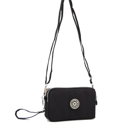 Crossbody torba za pametne telefone do 6,3 inča Crna