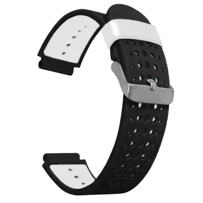 Crno-bijeli silikonski remen za Garmin Forerunner 235