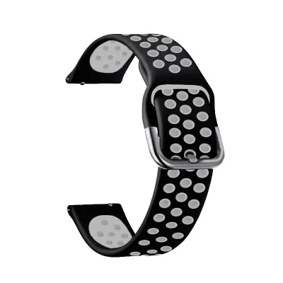 Silikonski remen za Samsung Gear S3/Galaxy Watch 46mm Crna+Bijela