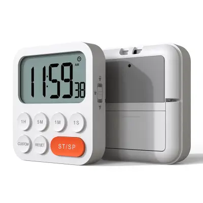 Digitalni kuhinjski timer s budilicom Bijela