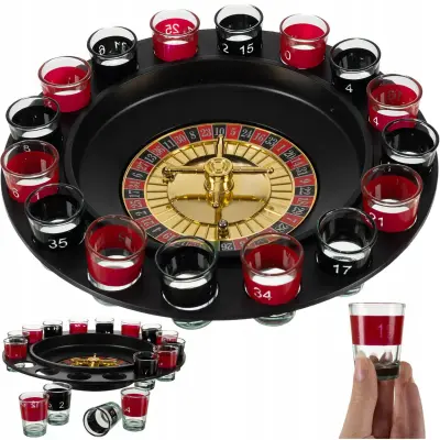 Družabna pivska ruleta 29cm + kozarci