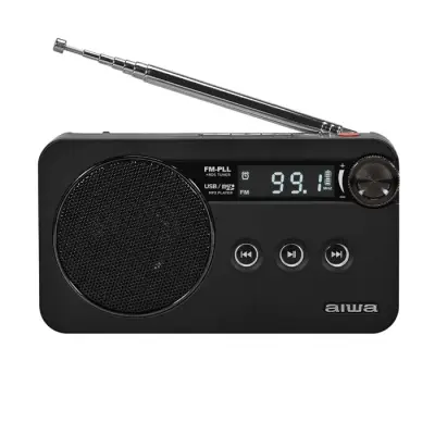 Aiwa prijenosni FM radio RS-77PLL/BK s RDS funkcijom