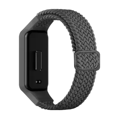 Remen za Xiaomi Band 8 Active - Prozračni najlon Siva