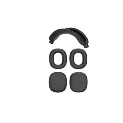 Zaštitni silikonski set od 4 komada za slušalice AirPods Max Crna