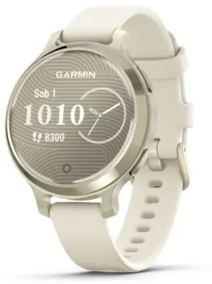 Pametni fitness sat Garmin Lily 2 Active Lunar Gold/Bone silikonski remen