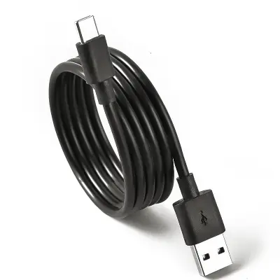 Dvostruko zaštićen Type-C podatkovni kabel 0.8m (2-pakiranje) Crna