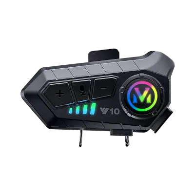 Bluetooth set za kacigu s mekim mikrofonom Crna